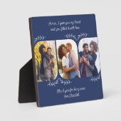 Plaque Photo Mari Loving Words 3 Vertical Photo Collage (Recto)