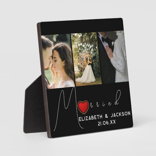 Plaque photo mariage (Recto)