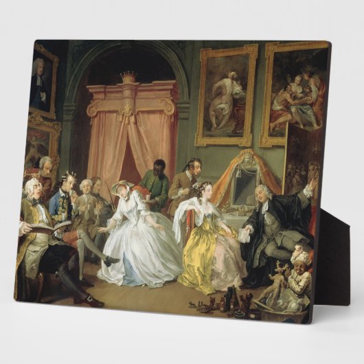 Plaque Photo Mariage à la mode : IV, La Toilette, c.1743 (huile (Côté)