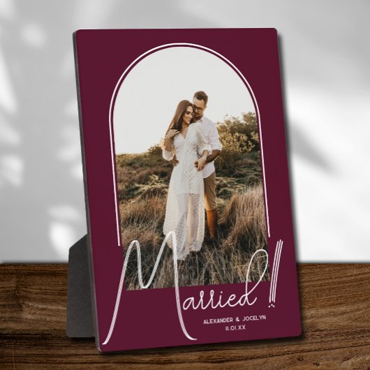 Plaque Photo Mariage Arch Photo Bourgogne