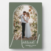 Plaque Photo Mariage Arch Photo Sage Green (Devant)