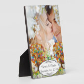 Plaque Photo Mariage d'arbre à fleurs lunaires (Côté)