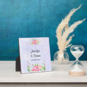 Plaque Photo Mariage de cadre Floral rose moderne (Insitu)