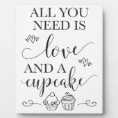 Plaque Photo Mariage de dessert Cupcake avec Easel (Devant)