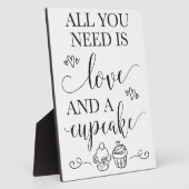 Plaque Photo Mariage de dessert Cupcake avec Easel (Côté)