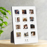 Plaque Photo Mariage de l'Anniversaire de l'Amour de couple mod<br><div class="desc">Poster de collection photo Mariage moderne Couple 1er anniversaire.</div>