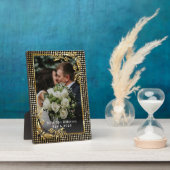 Plaque photo Mariage de M. et Mme Gold Frame (Côté)