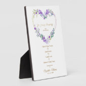 Plaque Photo Mariage de mémoire vive violet (Côté)