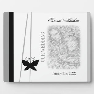 Plaque Photo Mariage de papillon noir