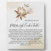 PLAQUE PHOTO MARIAGE DE SIGNE DE TABLEAU DE COOKIES PITTSBURGH (Devant)