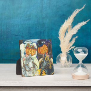 PLAQUE PHOTO MARIAGE DE SLEEPY HOLLOW, CAVALIER SANS TÊTE & MAR