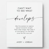 Plaque Photo Mariage Disposable Caméra Signal, Mariage Jeu Phot (Devant)