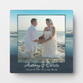 Plaque photo Mariage encadrée par l'Arrière - plan (Devant)