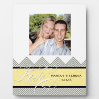 Mariage Engagé Chic Chevron Moderne Personnalisé