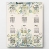 Plaque Photo Mariage Floral Seal Chart Floral (Devant)