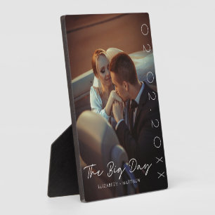 Plaque photo Mariage personnalisée   Le grand jour