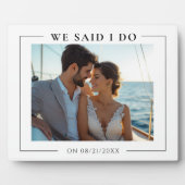 Plaque Photo Mariage photo Garde moderne (Devant)