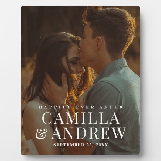 Plaque Photo Mariage photo moderne Keepsaké (Devant)