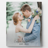 Plaque Photo Mariage photo nouvellement mariée (Devant)