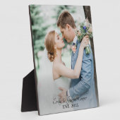 Plaque Photo Mariage photo nouvellement mariée (Côté)