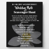 Plaque Photo Mariage Photo Scavenger Chasse Noir (Devant)