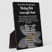 Plaque Photo Mariage Photo Scavenger Chasse Noir (Côté)