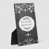 Plaque Photo Mariages de typographie de tableau noir (Côté)