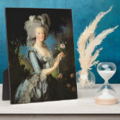 Plaque Photo Marie Antoinette avec un Rose, 1783 (Côté)