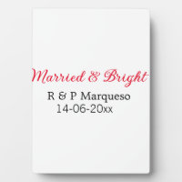 Mariés & lumineux ajouter le nom du couple mariage