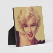 Plaque Photo Marilyn en noir (Recto)