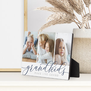 Plaque Photo Marine Petits-enfants font vie Grand 3 Photo Col