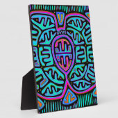 Plaque Photo Mariposa indienne de Kuna (Côté)