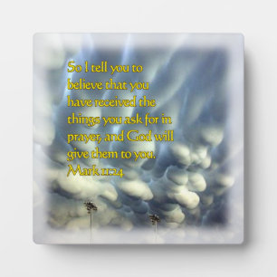 Plaque Photo Mark 11:24