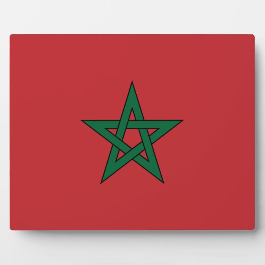Plaque Photo Maroc - Drapeau marocain (Devant)