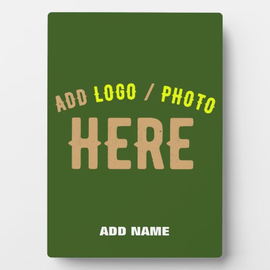 PLAQUE PHOTO MARQUE MODERNE MODERNE VERTE DE FORÊT MODERNE VÉRI (Devant)