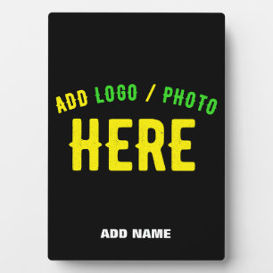 PLAQUE PHOTO MARQUE VERIFIEE NOIRE PERSONNALISABLE MODERNE ET C