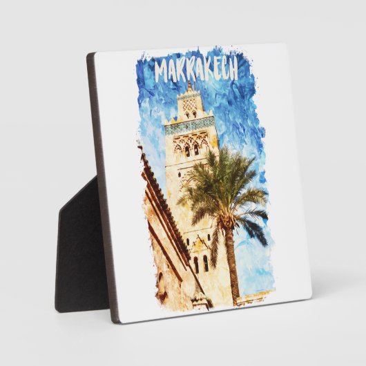 Plaque Photo Marrakech Maroc Vintage voyage (Recto)