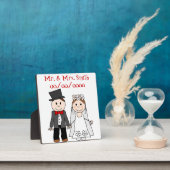 Plaque Photo marrant couple mariage, mme et m. (Insitu)