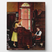 Plaque Photo Marriage license by Norman Rockwell (Devant)