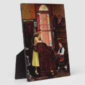Plaque Photo Marriage license by Norman Rockwell (Côté)