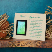 Plaque Photo Mars Birthstone Aquamarine (Côté)