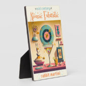 Plaque Photo Martini lapin atomique Futuriste du milieu du sièc (Côté)