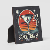 Plaque Photo Martini Space Travel 1957 Space Age Logo (Recto)