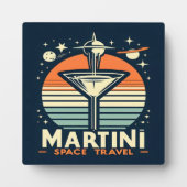 Plaque Photo Martini Space Travel Lift Off Logo (Devant)