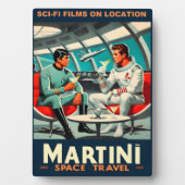 Plaque Photo Martini Space Travel Poster Films Sci-Fi Dans L'Es (Devant)