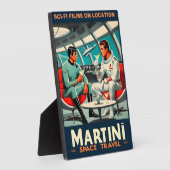 Plaque Photo Martini Space Travel Poster Films Sci-Fi Dans L'Es (Côté)