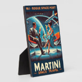 Plaque Photo Martini Space Travel Poster Rogue Space Port (Côté)