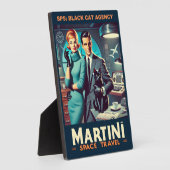 Plaque Photo Martini Space Travel Poster SP5 : Agence de Chat N (Côté)