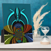 Plaque Photo Masaï couleurs Hakuna Matata (Côté)