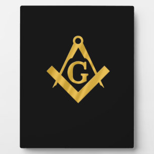 Plaque Photo Masonique "Mason for Life"